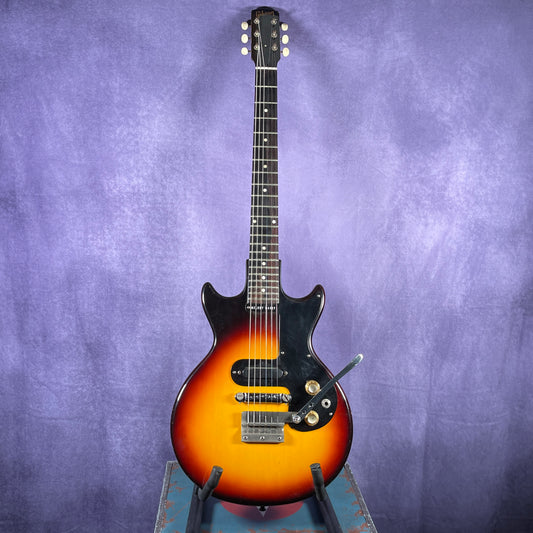 Vintage 1963 Gibson Melody Maker Sunburst Electric Guitar With Maestro Vibrola Original Case